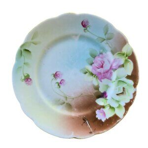 VTG Vippon Small Saucer Tea Plate Japanese 1960s Floral Retro Romantic